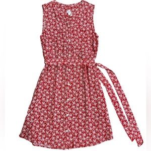 GAP red & white floral tunic dress. XS